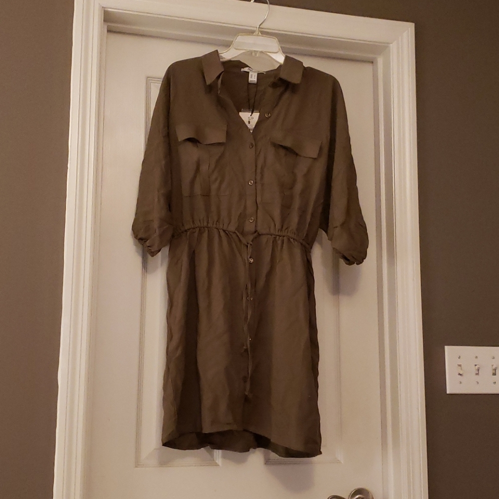 Charlotte Russe Button-down shirt dress